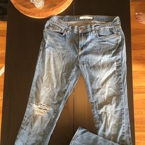 Like New J Brand Jean light washed slight distress